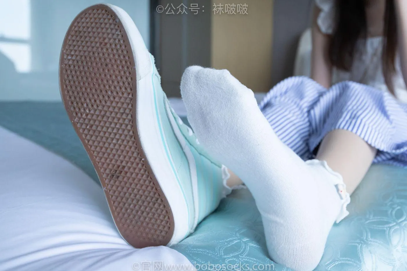[BoBoSocks袜啵啵]NO.027 稚予- vans、白色棉袜、肉丝 [136P]插图4